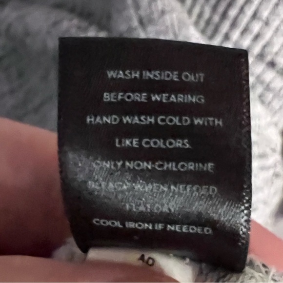 Simply Vera Vera Wang Turtle Neck Sweater Gray & White Women’s XXL and XL - Picture 4 of 5